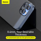 iPhone 12 mini Baseus Wing Series Protective PP Case(Transparent Black)