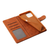 iPhone 12 mini Diaobaolee Pure Fresh Texture Horizontal Flip Leather Case (Light Brown)