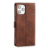 iPhone 12 mini Diaobaolee Pure Fresh Texture Horizontal Flip Leather Case (Brown)