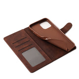 iPhone 12 mini Diaobaolee Pure Fresh Texture Horizontal Flip Leather Case (Brown)