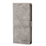 iPhone 12 mini Diaobaolee Pure Fresh Texture Horizontal Flip Leather Case (Grey)