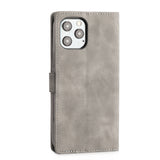 iPhone 12 mini Diaobaolee Pure Fresh Texture Horizontal Flip Leather Case (Grey)