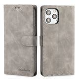 iPhone 12 mini Diaobaolee Pure Fresh Texture Horizontal Flip Leather Case (Grey)