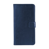 iPhone 12 / 12 Pro idewei Crazy Horse Texture Horizontal Flip Leather Case with Holder (Dark Blue)