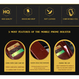 iPhone 12 / 12 Pro idewei Crazy Horse Texture Horizontal Flip Leather Case with Holder (Red)