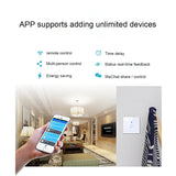 Sonoff Touch 86mm 1 Gang Tempered Glass Panel Wall Switch Smart Home Light Touch Switch