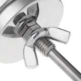 Stainless Steel Oven Thermometers BBQ Smoker Pit Grill Bimetallic Thermometer