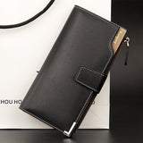 Baellerry Men Long Wallet New Style Young Fashion Hand Bag Wallet(Black)