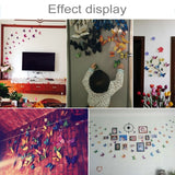 60 PCS Home Decoration Originality Double- deck PVC 3D Butterfly Wall Paste