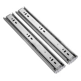 3-section Mute Stainless Steel Sliding Drawer Slides Ball Slide Rail Length: 25cm