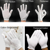 Pure Cotton Working Gloves，Thickened Cotton