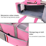 DODOPET Outdoor Portable Oxford Cloth Cat Dog Pet Carrier Bag Handbag Shoulder Bag, Size: 43 x 19 x 26cm (Grey)