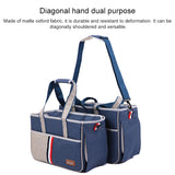 DODOPET Outdoor Portable Oxford Cloth Cat Dog Pet Carrier Bag Handbag Shoulder Bag, Size: 43 x 19 x 26cm (Grey)