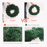 Christmas Ornaments Encrypted Rattan Double Ring Christmas Wreath Door Ornament, Size : 60cm