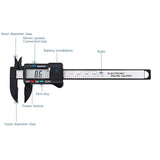 Plastic Fiber Digital Display Vernier Caliper, Measure Range: 100mm, Plastic Box Packing