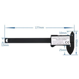 Plastic Fiber Digital Display Vernier Caliper, Measure Range: 100mm, Plastic Box Packing