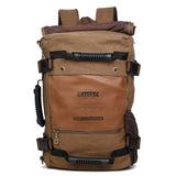KAUKKO Outdoor Sport Climbing Canvas Large Capacity Backpack