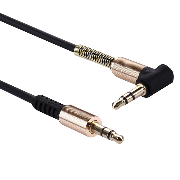 Jack Male to Male Plug Stereo Audio AUX Cable 1m 3.5mm (Black)
