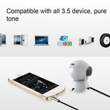 3.5mm Jack Male to Male Plug Stereo Audio AUX Retractable Coiled Cable 1.6m(Black)