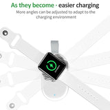 848 Universal Portable Mobile Power & Magnetic Wireless Charger for Apple Watch Series 6 / 5 / SE / 4 / 3 / 2 / 1