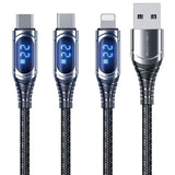 WK WDC-166i 6A 8 Pin Intelligent Digital Display Charging Data Cable, Length: 1m