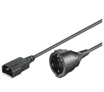 MicroConnect Extension Cord C14 - Schuko Female, 1.0m