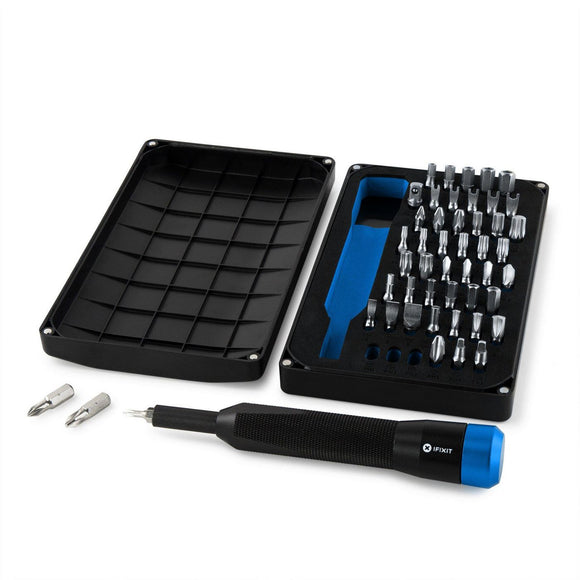iFixit Mahi Driver Kit (48 Bits), 12-spline flange,Flat,Phillips,Pozidriv,Security Torx,Security hex (imperial),Security