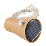 1m 10 LEDs SMD 0603 Solar Powered Copper Wire String Light Fairy Lamp Decorative Light(Colorful Light)