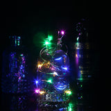 1m 10 LEDs SMD 0603 Solar Powered Copper Wire String Light Fairy Lamp Decorative Light(Colorful Light)