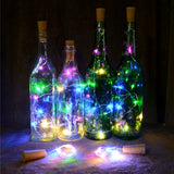 1m 10 LEDs SMD 0603 Solar Powered Copper Wire String Light Fairy Lamp Decorative Light(Colorful Light)
