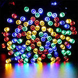 200 LEDs Outdoor Waterproof Christmas Festival Decoration Solar Lamp String, Length: 22m(Colour)