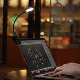 Baseus DGRAD-0G Comfort Reading USB Charging Mini Portable Clip Lamp(Dark Gray)