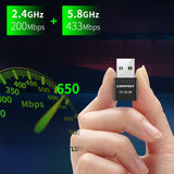 COMFAST CF-813B 650Mbps Dual-band Bluetooth Wifi USB Network Adapter