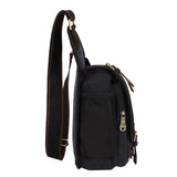 KAUKKO FH03 Retro Style Men Canvas Crossbody Bag Messenger Bag Outdoors Hiking Camping Bag, 26x21x9cm