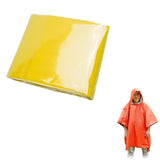 Outdoor Camping Long First Aid Raincoat (Yellow)