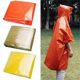 Outdoor Camping Long First Aid Raincoat (Yellow)