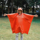 Outdoor Camping Long First Aid Raincoat (Yellow)