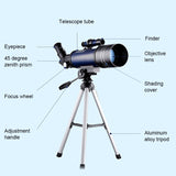 WR852-3 16x/66x70 High Definition High Times Astronomical Telescope with Tripod & Phone Fixing Clip & Moon Filter(Dark Blue)