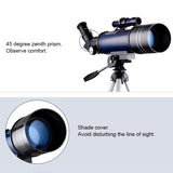 WR852-3 16x/66x70 High Definition High Times Astronomical Telescope with Tripod & Phone Fixing Clip & Moon Filter(Dark Blue)