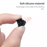 Silicone Anti-Dust Plugs for RJ45 Port(Black)