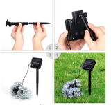 QiShi Christmas Landscape Solar String Lights,22.96ft 50 LED Waterproof (Multi Color)