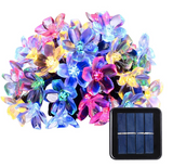QiShi Christmas Landscape Solar String Lights,22.96ft 50 LED Waterproof (Multi Color)