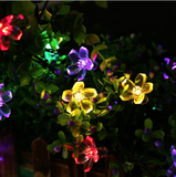 QiShi Christmas Landscape Solar String Lights,22.96ft 50 LED Waterproof (Multi Color)