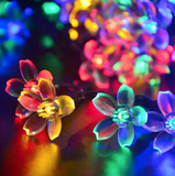 QiShi Christmas Landscape Solar String Lights,22.96ft 50 LED Waterproof (Multi Color)