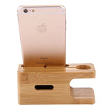 Bamboo Wooden Charger Holder for Apple Watch 38mm & 42mm / iPhone 7 & 7 Plus / iPhone 6 & 6 Plus / iPhone 5 & 5S & 5C