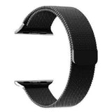 Apple Watch 42mm Milanese Loop Magnetic Stainless Steel Watch Band(Black)