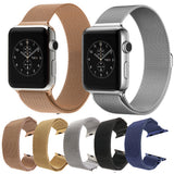 Apple Watch 42mm Milanese Loop Magnetic Stainless Steel Watch Band(Black)