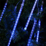 30cm 8 Light Bars Meteor Shower Lamp (Blue Light)