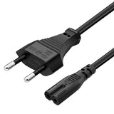 High Quality 2 Prong Style EU Notebook AC Power Cord, Length: 1.5m