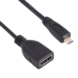 Micro HDMI Male to HDMI Female Adapter Cable 17cm